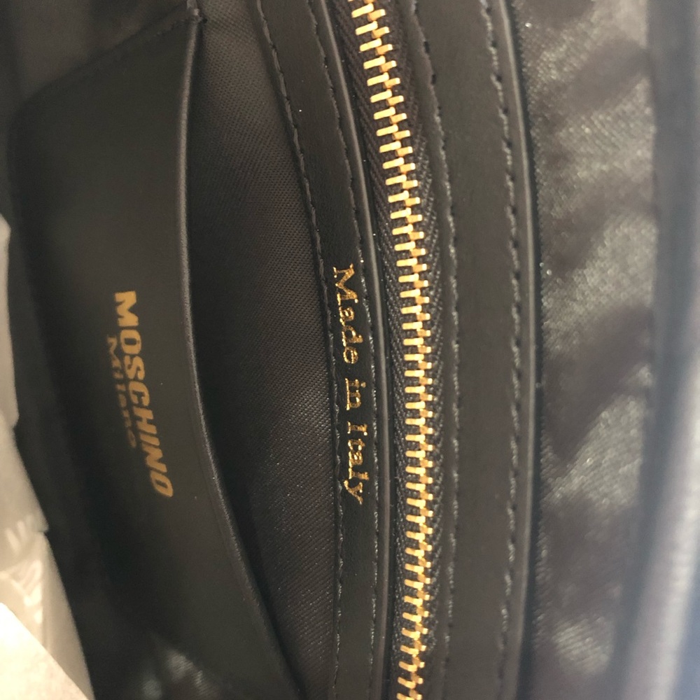 moschino shoulder bag with logo crossbody clutch - Picture 3 of 4